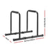 Everfit Dip Station Parallette Bars Home Gym Workout Stand Black