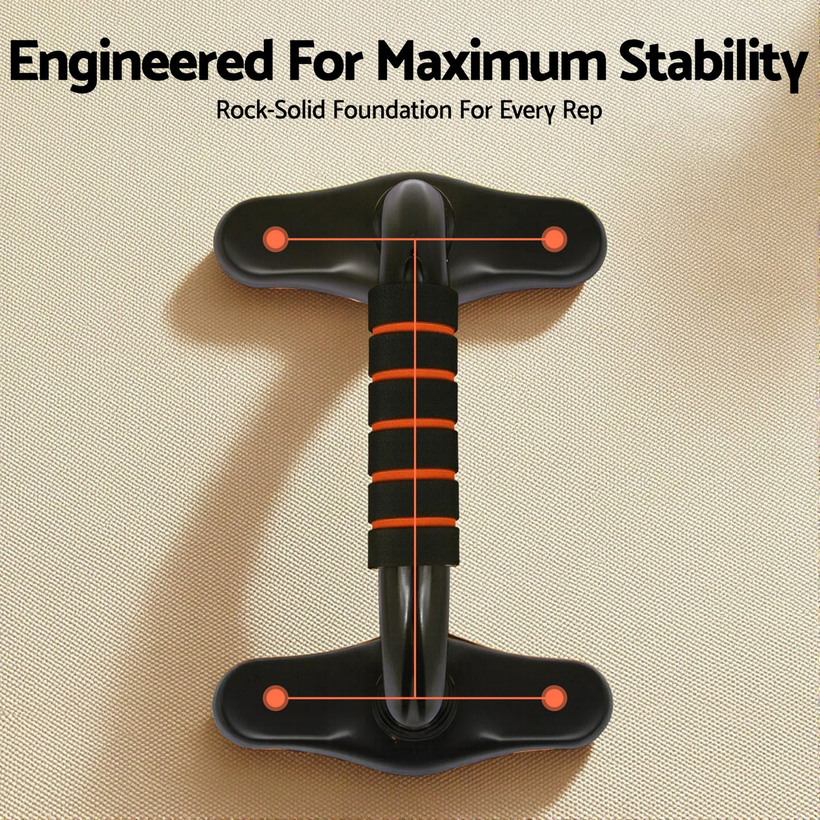 Push Up Bars Stands Parallel Handles Home Gym Fitness Strength Training