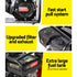Petrol Water Pump, 2" 7HP Max High Flow Transfer Fire Fighting Pumps Rain Tank Oil Irrigation Garden Farm Pond Outdoor Irrigations, with Hose Fittings Inlet Filter Rubber Feet Black Red
