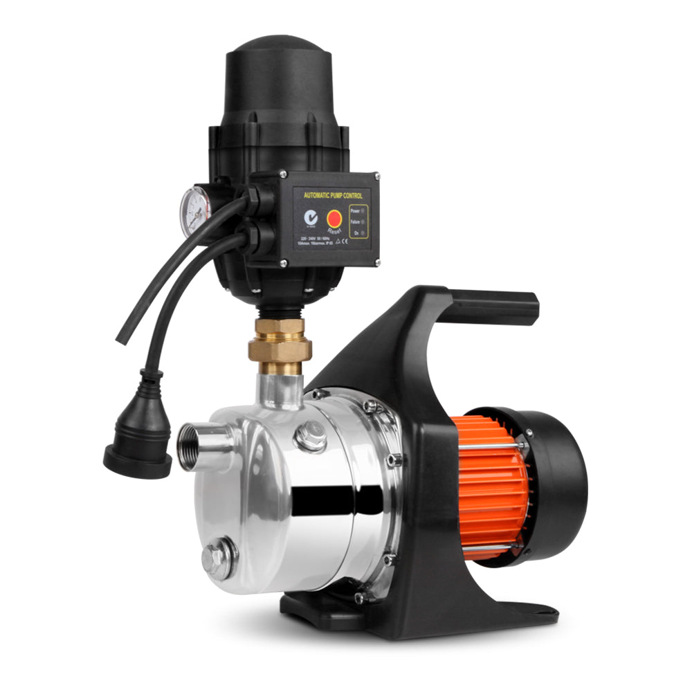 Giantz Garden Water Pump 1500W Max. High Pressure Tank Rain Farm Irrigation Black