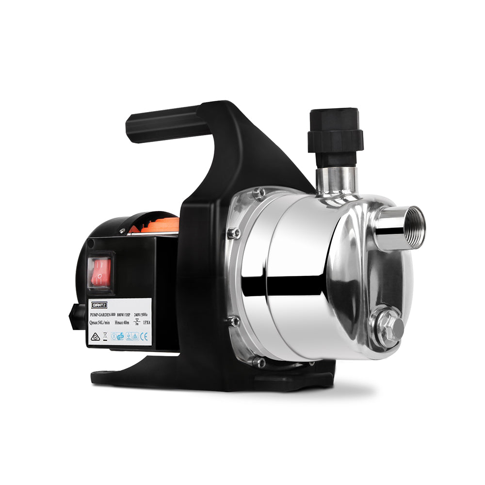 Garden Water Pump High Pressure 800W Max Tank Rain Farm Irrigation House