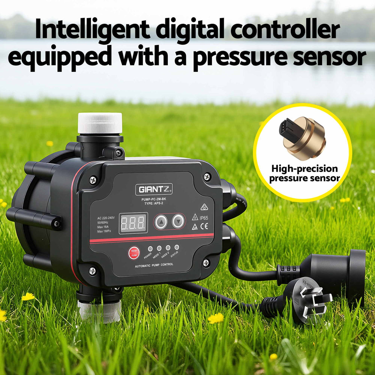 Garden Water Pump Auto Controller Tank Farm Irrigation House 800W Max.