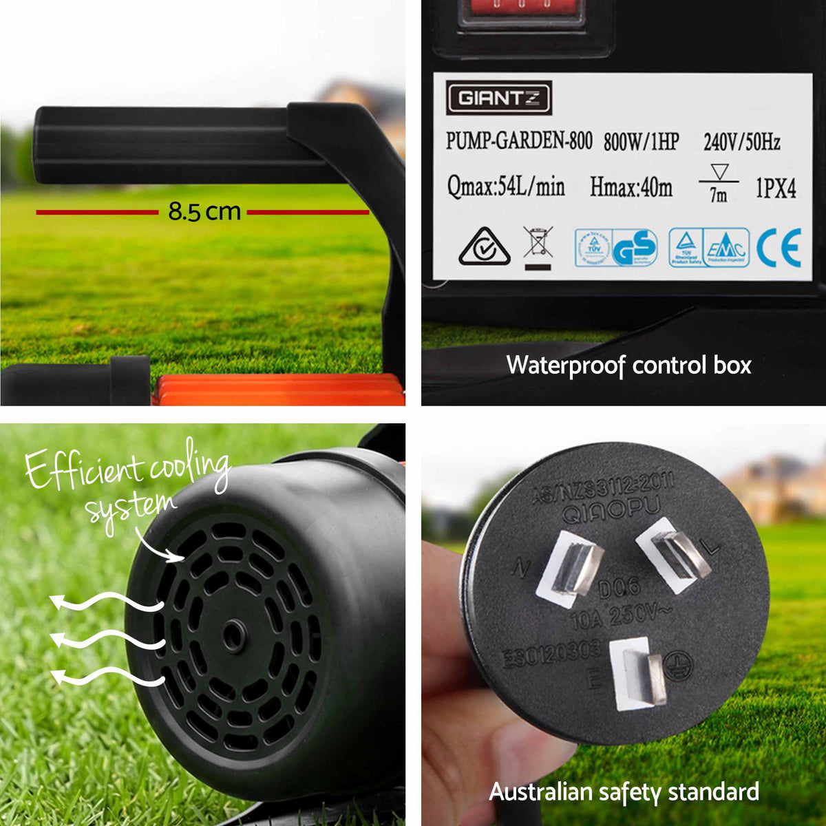 Garden Water Pump Auto Controller Tank Farm Irrigation House 800W Max.
