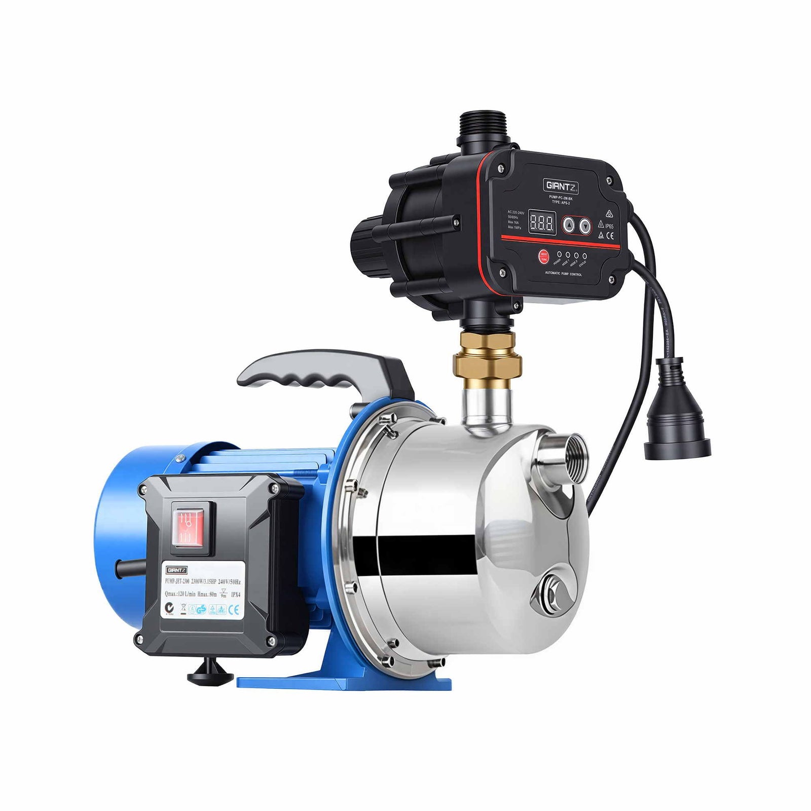 Garden Water Jet Pump Auto Controller 1100W Tank Rain Farm Irrigation