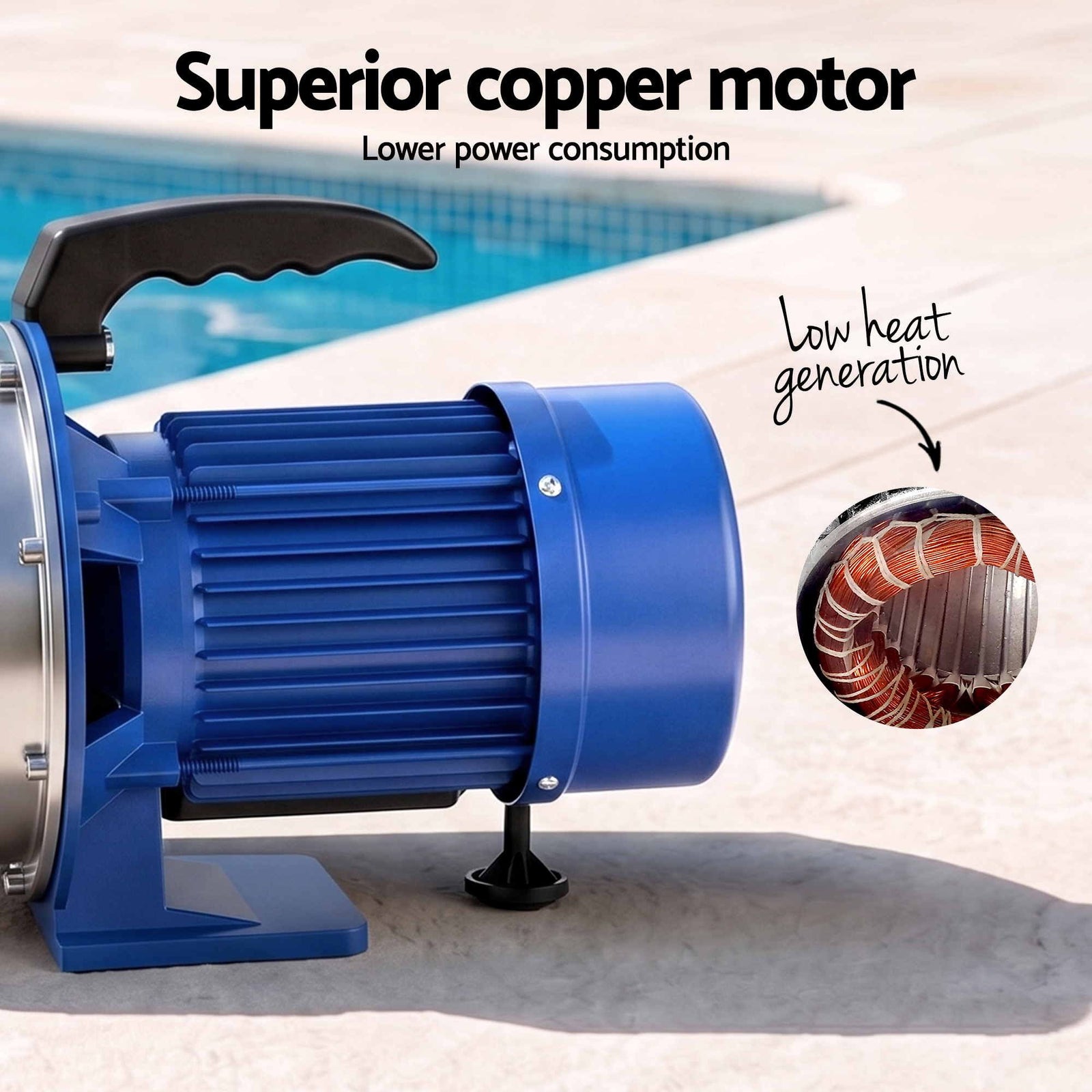 Garden Water Jet Pump Auto Controller 1100W Tank Rain Farm Irrigation