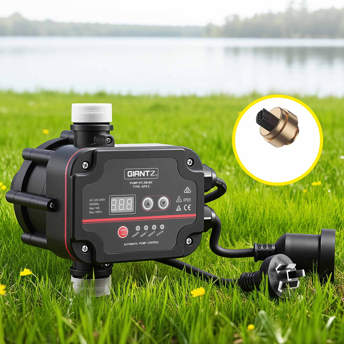 Digital Water Pump Controller 16A 1.5kW Pressure Switch 10Bar IP65