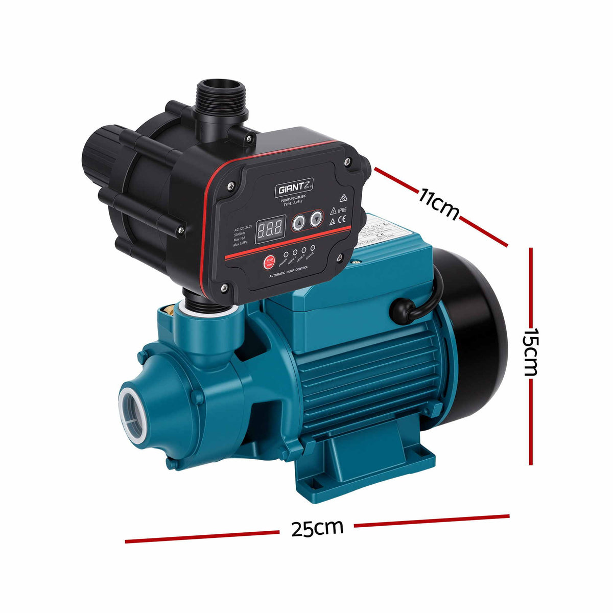 Peripheral Water Pump Auto Controller Booster Garden Irrigation 0.5HP