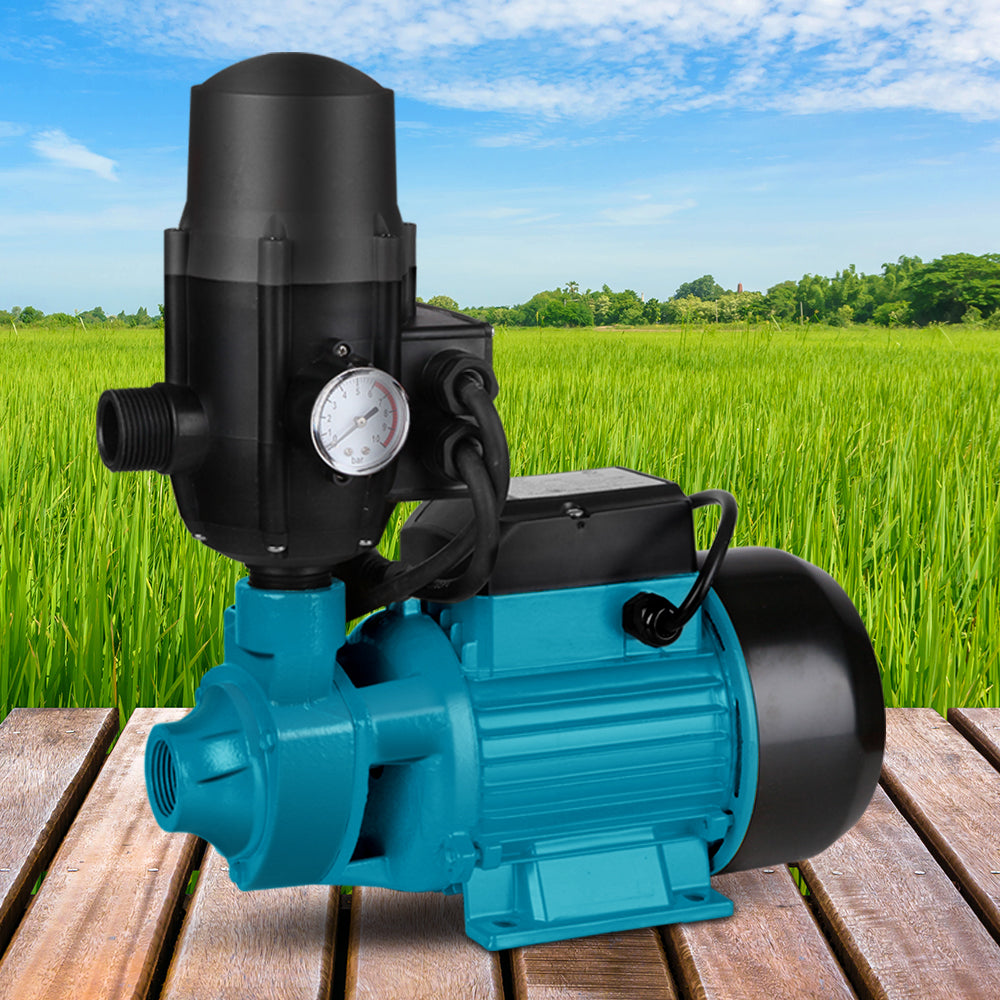 Peripheral Water Pump Garden Boiler Car Wash Auto Irrigation QB80 Black