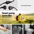 Peripheral Water Pump 750W Brass Impeller 3300L per h Auto Controller Yellow