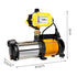 Garden Water Pump High Pressure 2500W Max 5-Stage Tank Irrigation Transfer Booster Yellow