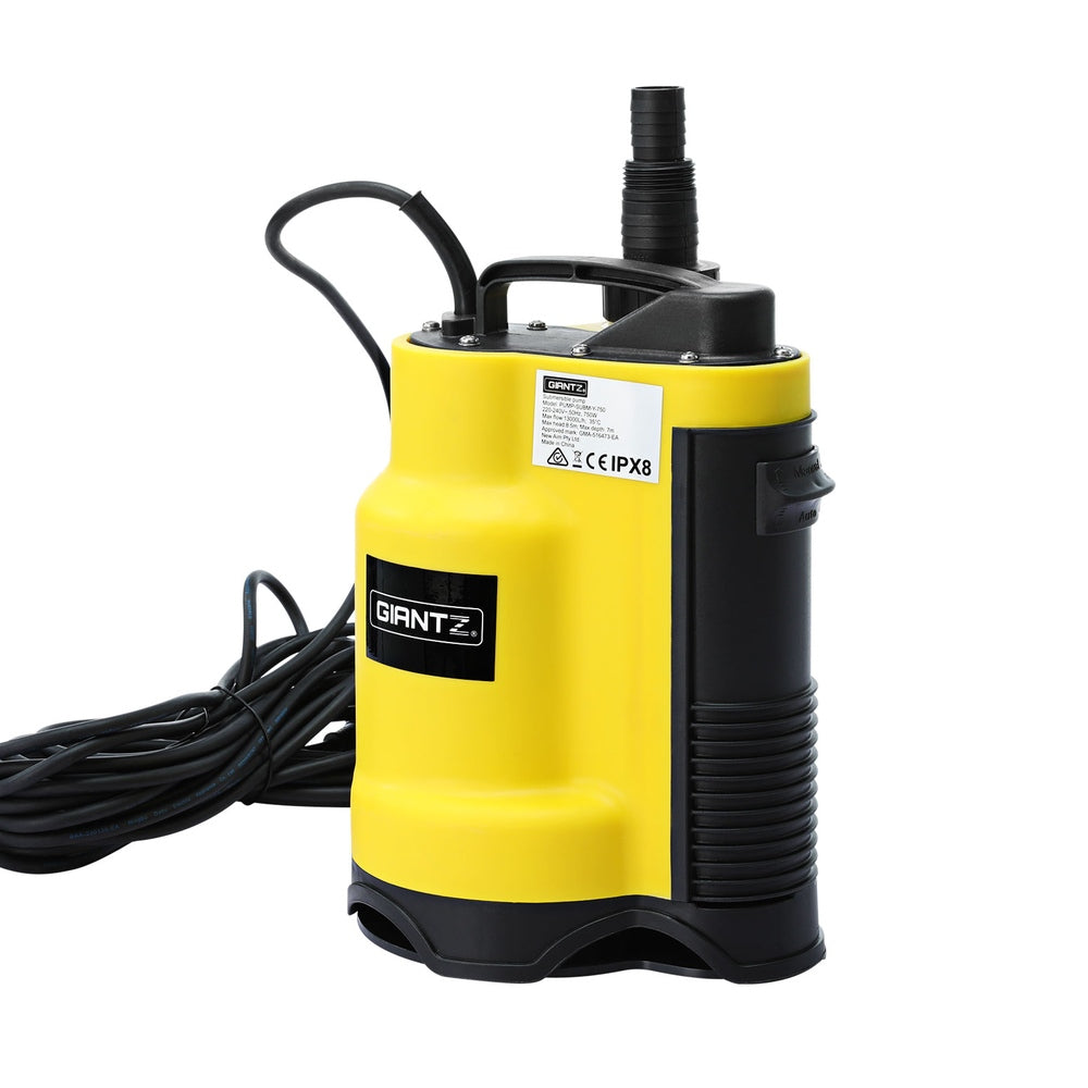 Giantz Garden Water Submersible Pump 400W Dirty Bore Sewerage Tank WellÂ Steel