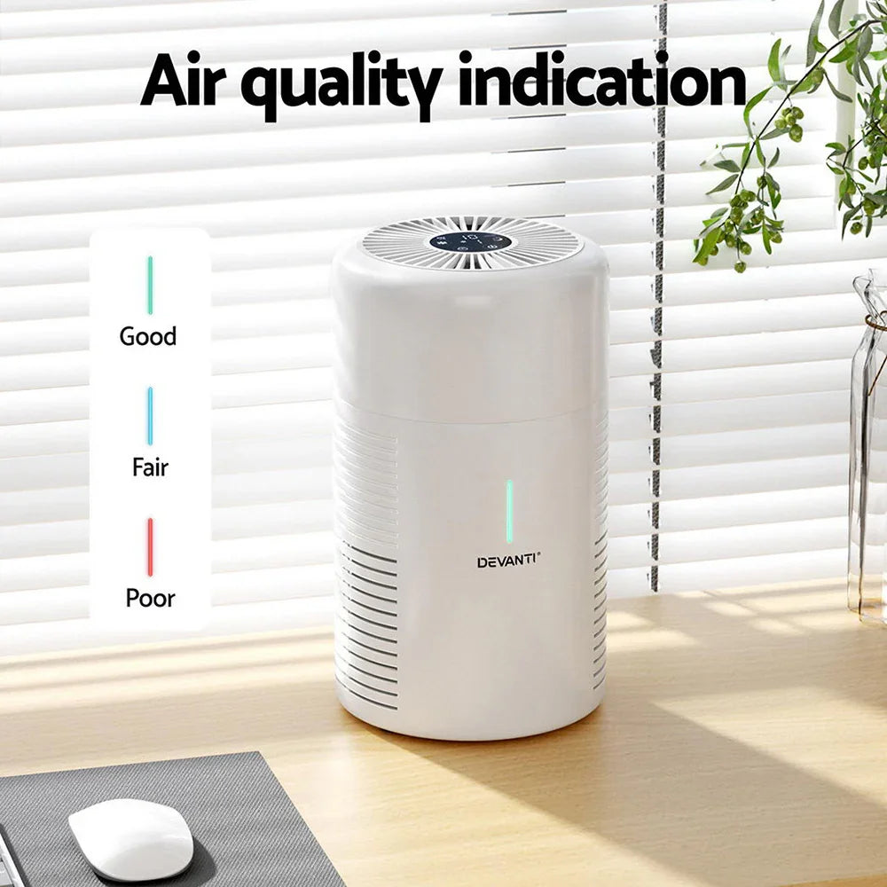 Air Purifier 3-layer HEPAh11 Filter Home Freshener Carbon PM2.5 Remover