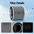 Air Purifier 3-layer HEPAh11 Filter Home Freshener Carbon PM2.5 Remover