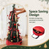 Jingle Jollys 160cm Pre Lit Pop Up Christmas Tree Decorated 80 Warm White LED