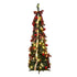 Jingle Jollys 160cm Pre Lit Pop Up Christmas Tree Decorated 80 Warm White LED