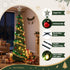 160cm Pop-Up Pre-Decorated Christmas Tree with LED Lights