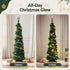 160cm Pop-Up Pre-Decorated Christmas Tree with LED Lights