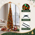 Jingle Jollys 160cm Pop Up Christmas Tree Artificial Golden Maple Leaf Design