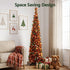 Jingle Jollys 160cm Pop Up Christmas Tree Artificial Golden Maple Leaf Design