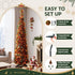 Jingle Jollys 160cm Pop Up Christmas Tree Artificial Golden Maple Leaf Design