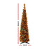 Jingle Jollys 160cm Pop Up Christmas Tree Artificial Golden Maple Leaf Design