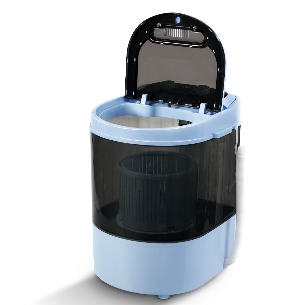 Portable Washing Machine – 3kg, 2‑in‑1 Wash & Spin, Shoe Brush, Compact