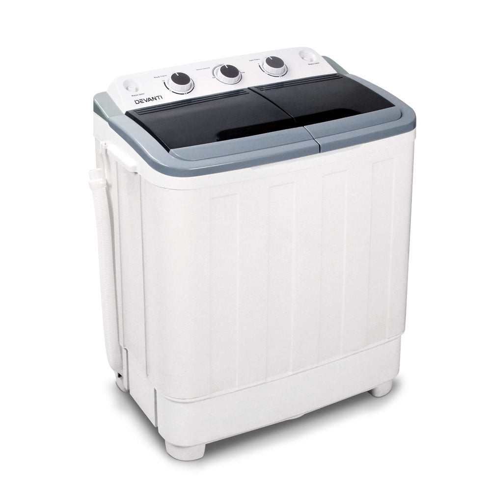 Portable Washing Machine Twin Tub 4.6KG White