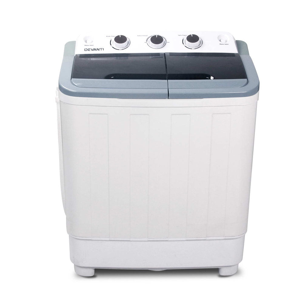 Portable Washing Machine Twin Tub 4.6KG White