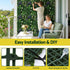 4PCS Artificial Plant Wall Panels 40X60CM Boxwood Panel Hedge Grass Backdrop Backyard Green Decor
