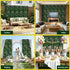 4PCS Artificial Plant Wall Panels 40X60CM Boxwood Panel Hedge Grass Backdrop Backyard Green Decor