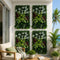 4PCS Artificial Plant Wall Panels 40X60CM Boxwood Panel Flower Backdrop Backyard Green Decor