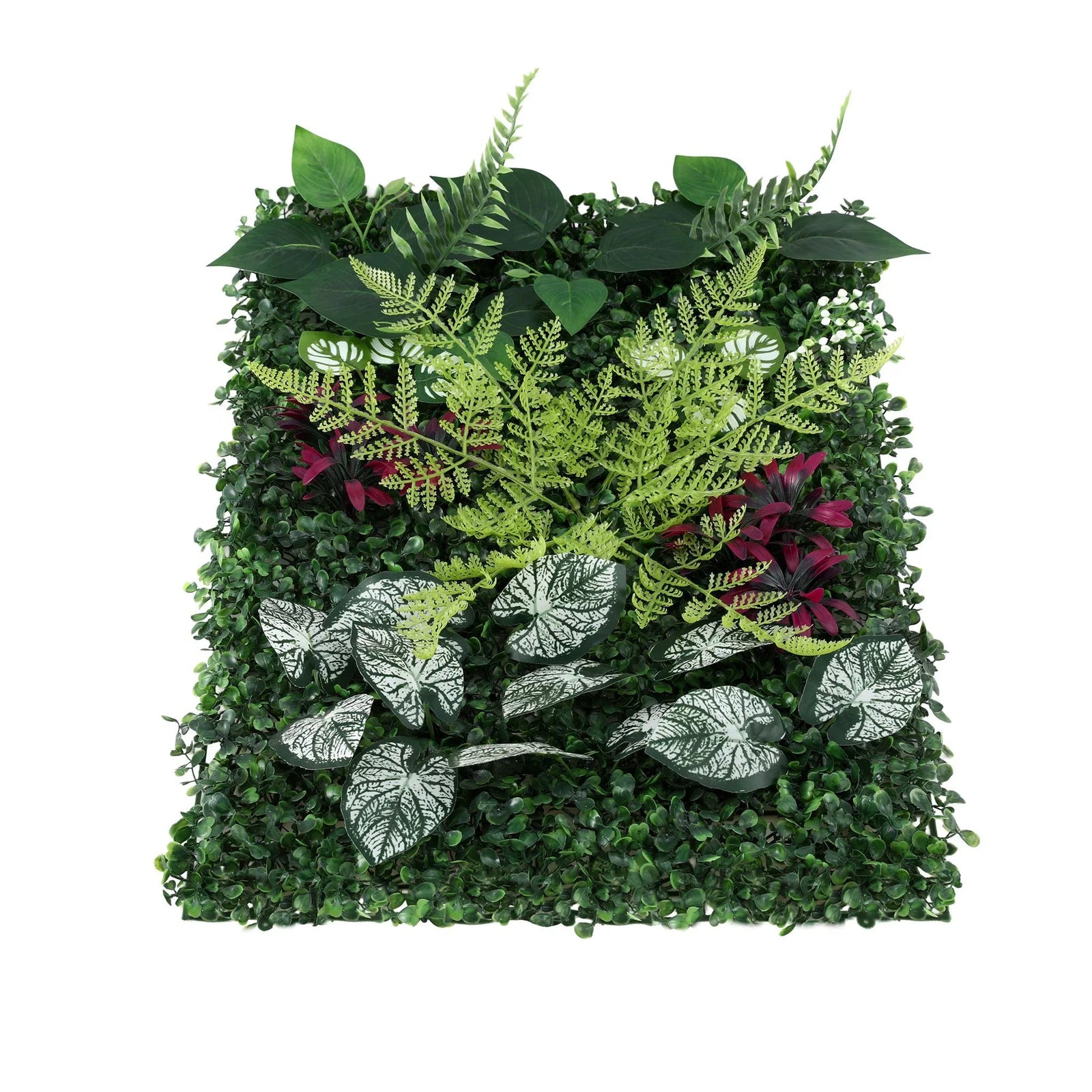 4PCS Artificial Plant Wall Panels 40X60CM Boxwood Panel Flower Backdrop Backyard Green Decor