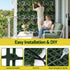 4PCS Artificial Plant Wall Panels 40X60CM Boxwood Panel Flower Backdrop Backyard Green Decor