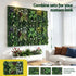 4PCS Artificial Plant Wall Panels 40X60CM Boxwood Panel Flower Backdrop Backyard Green Decor