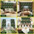 4PCS Artificial Plant Wall Panels 40X60CM Boxwood Panel Flower Backdrop Backyard Green Decor
