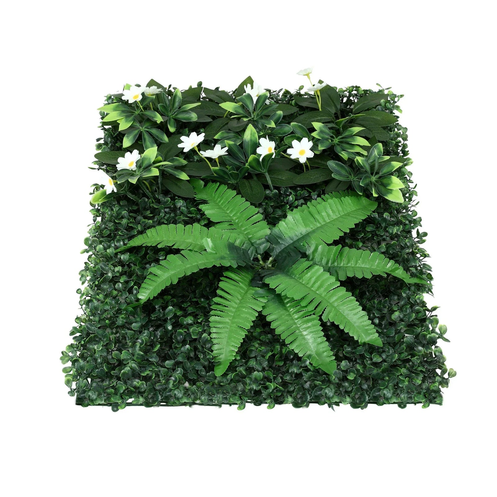 4PCS Artificial Plant Wall Panels 40X60CM Boxwood Panel Leaf Backdrop Backyard Green Decor