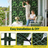 4PCS Artificial Plant Wall Panels 40X60CM Boxwood Panel Leaf Backdrop Backyard Green Decor