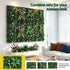 4PCS Artificial Plant Wall Panels 40X60CM Boxwood Panel Leaf Backdrop Backyard Green Decor