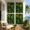 4PCS Artificial Plant Wall Panels 40X60CM Boxwood Panel Backyard Hedge Grass Backdrop Green Decor