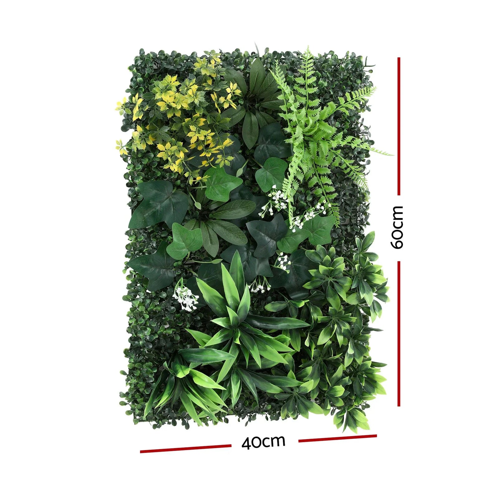 4PCS Artificial Plant Wall Panels 40X60CM Boxwood Panel Backyard Hedge Grass Backdrop Green Decor