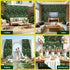 Artificial Plant Wall Panels 50X100CM Boxwood Panel Hedge Grass Backdrop Green Decor Backyard