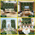 Artificial Plant Wall Panels 50X100CM Boxwood Panel Hedge Grass Backdrop Backyard Green Decor