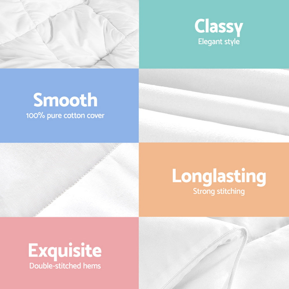 800GSM Goose Down Feather Quilt Winter Blanket Duvet Comforter Double