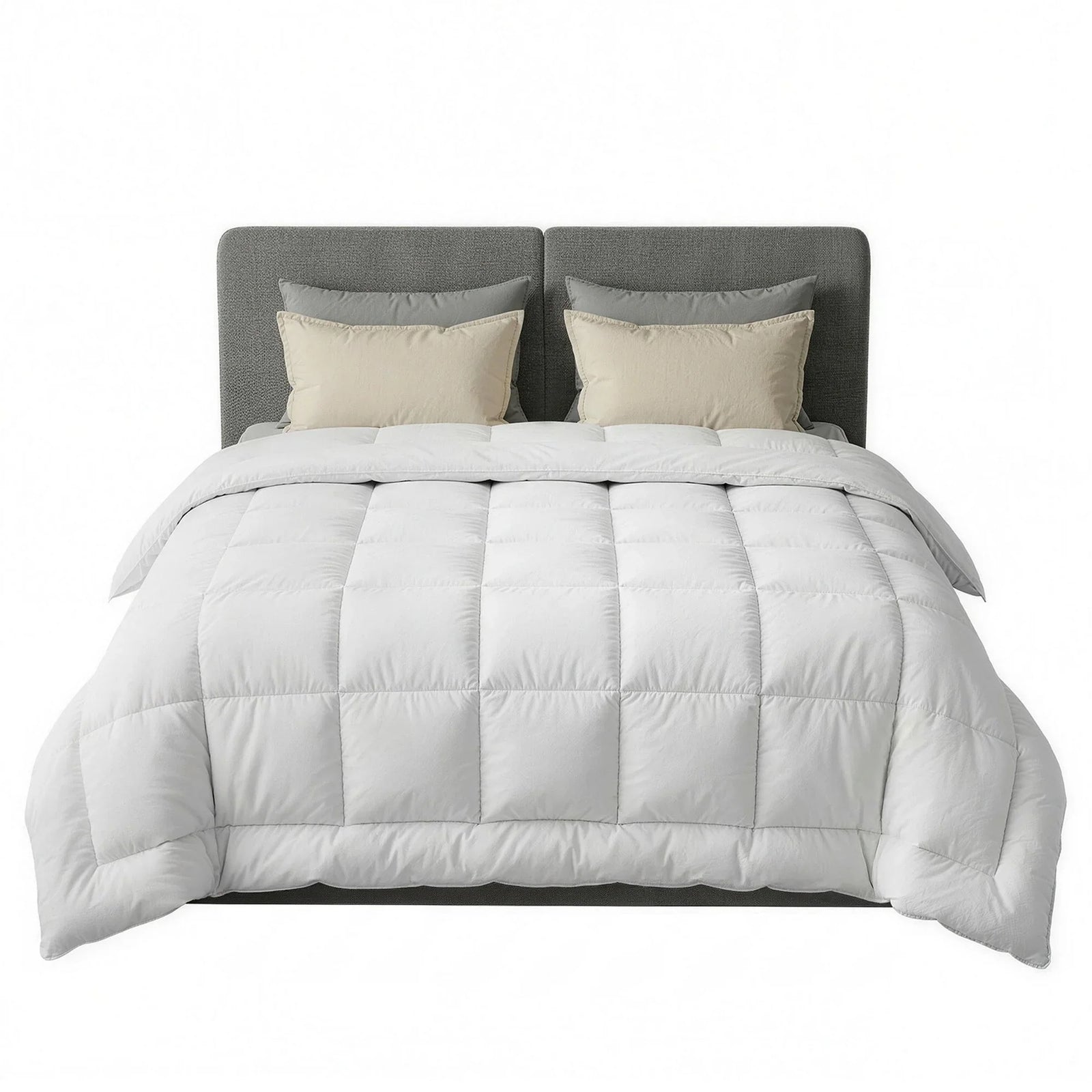 Wool Quilt 500GSM Thick King Winter Doona Baffle Box Construction 100% Wool Filling