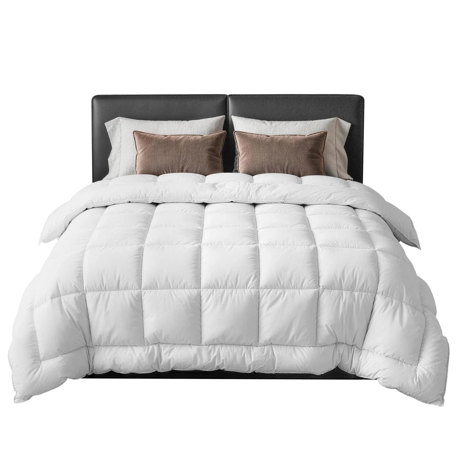 Wool Quilt 800GSM Extra Thick King Winter Doona Baffle Box Construction 100% Wool Filling