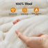 Wool Quilt 800GSM Extra Thick Super King Winter Doona Baffle Box Construction 100% Wool Filling