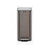 Cefito 15L Pedal Rubbish Bin Slim Carbon Steel Garbage Bin for Home Grey