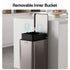 Cefito 15L Pedal Rubbish Bin Slim Carbon Steel Garbage Bin for Home Grey