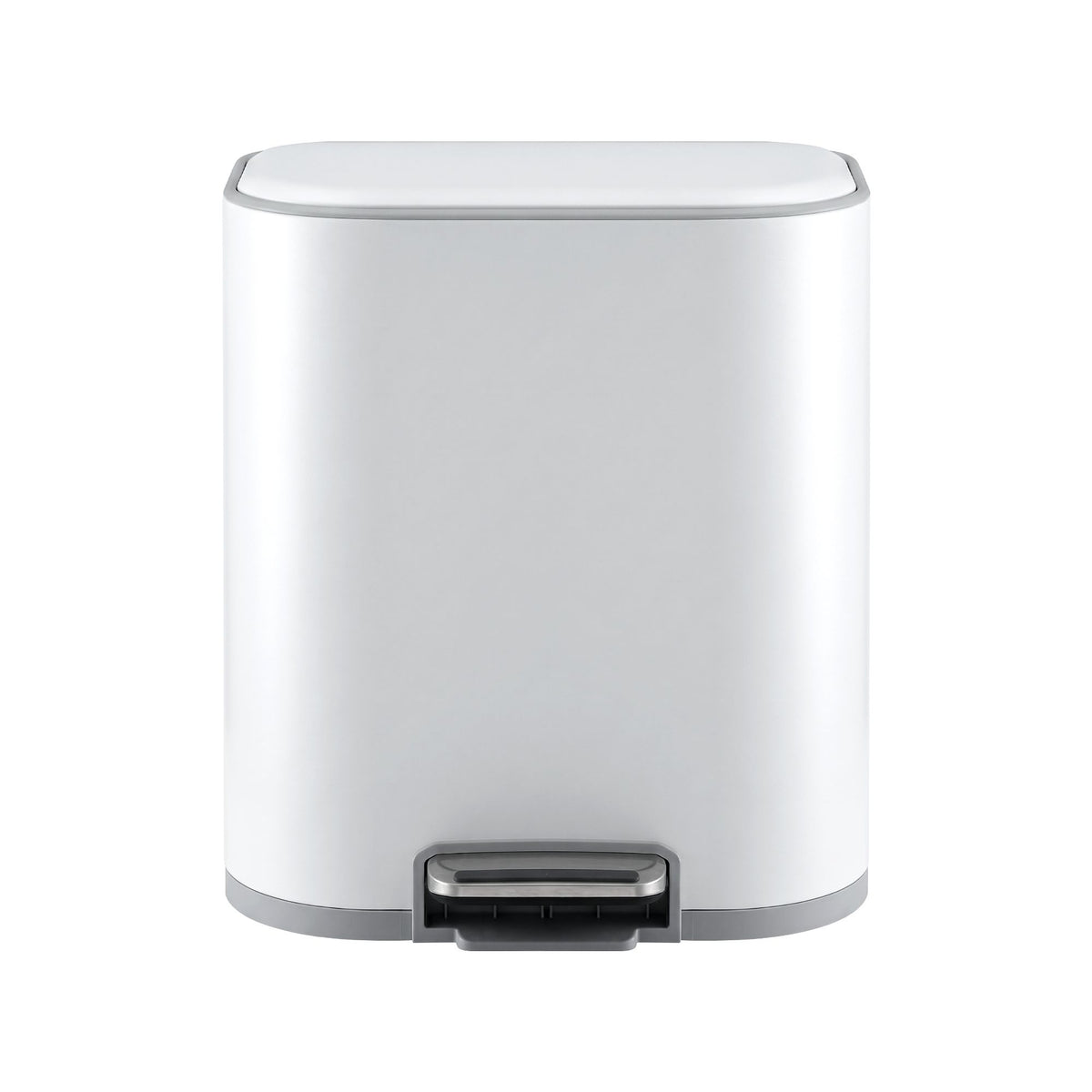 Cefito 20L Pedal Rubbish Bin Soft Close, Steel Kitchen Trash Can White