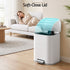 Cefito 20L Pedal Rubbish Bin Soft Close, Steel Kitchen Trash Can White